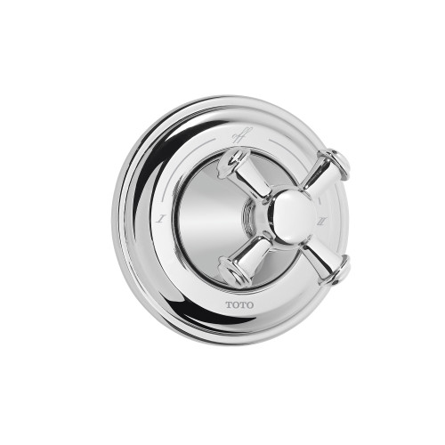 TOTO® Vivian Cross Handle Two-Way Diverter Trim with Off, Polished Chrome - TS220D#CP