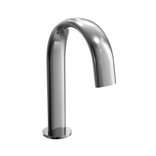TOTO® Gooseneck ECOPOWER® or AC 0.5 GPM Touchless Bathroom Faucet Spout, 10 Second On-Demand Flow, Polished Chrome - TLE24006U1#CP