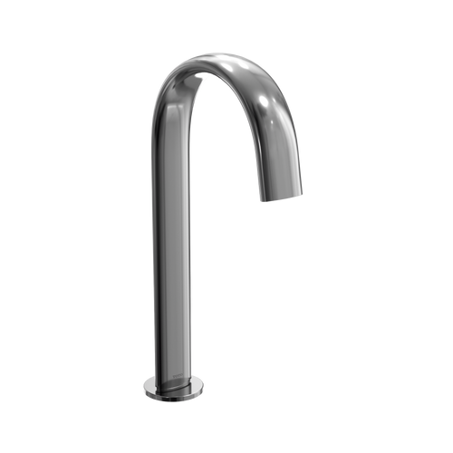 TOTO® Gooseneck Vessel ECOPOWER® or AC 0.35 GPM Touchless Bathroom Faucet Spout, 20 Second On-Demand Flow, Polished Chrome - TLE24003U2#CP