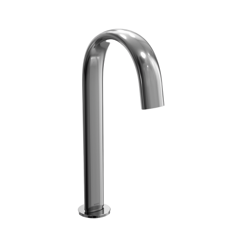 TOTO® Gooseneck Vessel ECOPOWER® or AC 0.5 GPM Touchless Bathroom Faucet Spout, 20 Second Continuous Flow, Polished Chrome - TLE24008U3#CP