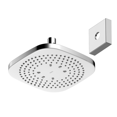 TOTO® G Series 1.75 GPM Single Spray 8.5 inch Square Showerhead with COMFORT WAVE Technology, Polished Chrome - TBW02003U4#CP