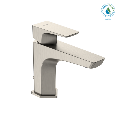 TOTO® GE 1.2 GPM Single Handle Bathroom Sink Faucet with COMFORT GLIDE Technology, Brushed Nickel - TLG07301U#BN