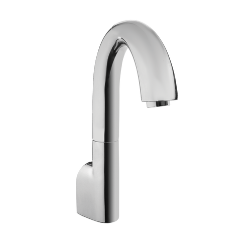TOTO® Gooseneck Wall-Mount ECOPOWER® 0.35 GPM Electronic Touchless Sensor Bathroom Faucet, Polished Chrome - TEL163-D20E#CP