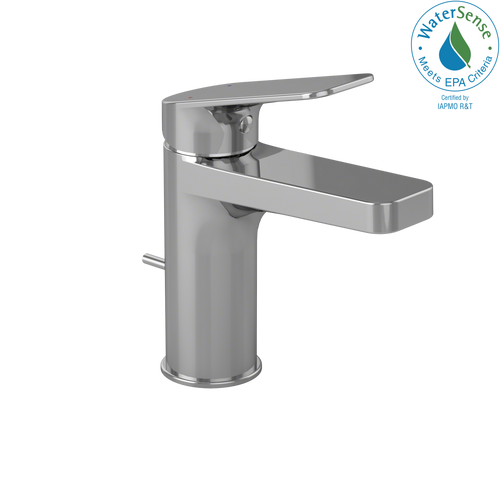 TOTO® Oberon® S Single Handle 1.2 GPM High-Efficiency Bathroom Sink Faucet, Polished Chrome - TL363SD12R#CP