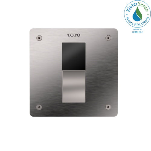 TOTO® ECOPOWER® Touchless 1.28 GPF High-Efficiency Concealed Toilet Flush Valve with 4x4 Cover Plate, Polished Chrome - TET3LB#SS