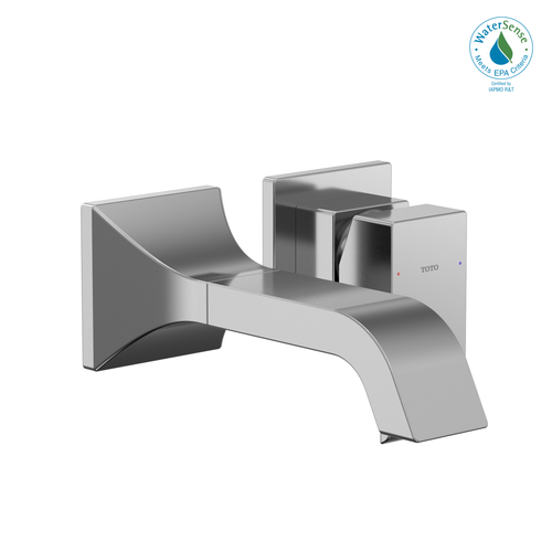 TOTO® GC 1.2 GPM Wall-Mount Single-Handle Bathroom Faucet with COMFORT GLIDE Technology, Polished Chrome - TLG08307U#CP