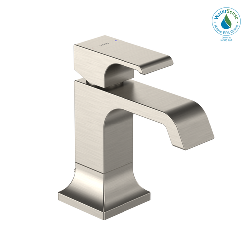 TOTO® GC 1.2 GPM Single Handle Bathroom Sink Faucet with COMFORT GLIDE Technology, Brushed Nickel - TLG08301U#BN