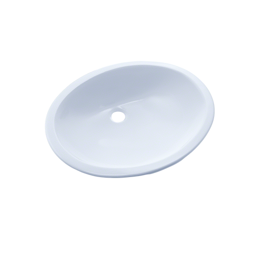 TOTO® 17" x 14" Oval Undermount Bathroom Sink, Cotton White - LT569#01