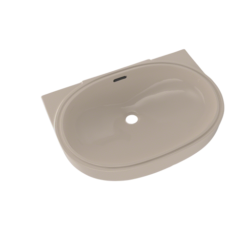 TOTO® Oval 19-11/16" x 13-3/4" Undermount Bathroom Sink with CEFIONTECT, Bone - LT546G#03