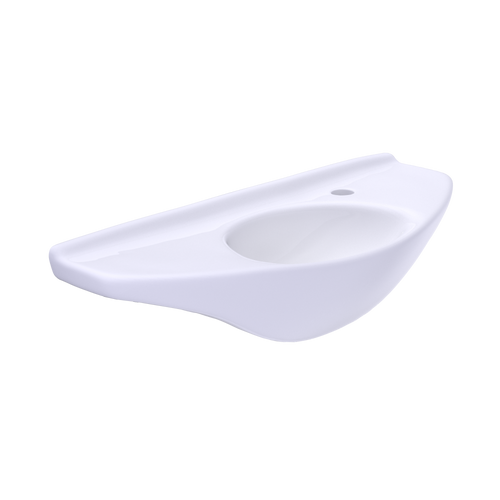 TOTO® Oval Wall-Mount Bathroom Sink with CEFIONTECT, Cotton White - LT650G#01