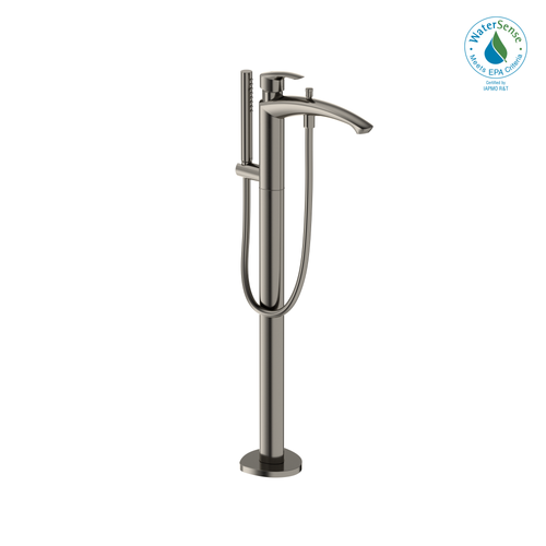 TOTO® GM Single-Handle Free Standing Tub Filler with Handshower, Polished Nickel - TBG09306U#PN