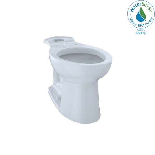 TOTO® Entrada™ Universal Height Elongated Toilet Bowl, Cotton White - C244EF#01