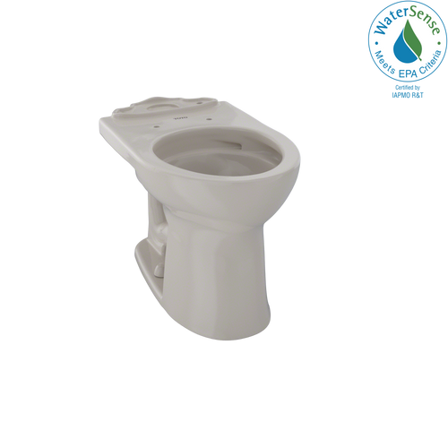 TOTO® Drake® II Universal Height Round Toilet Bowl with CEFIONTECT, Bone - C453CUFG#03