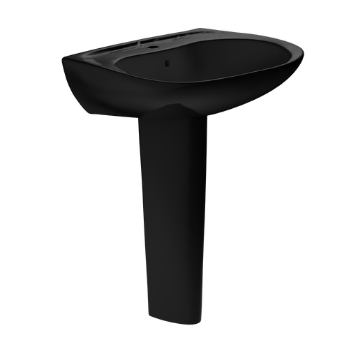 TOTO® Prominence® Oval Basin Pedestal Bathroom Sink for Single Hole Faucets, Ebony - LPT242#51