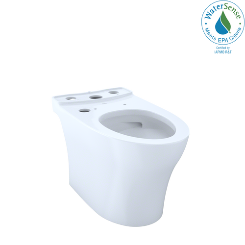 TOTO® Aquia IV WASHLET+ Elongated Skirted Toilet Bowl with CEFIONTECT, Cotton White - CT446CEGNT40#01