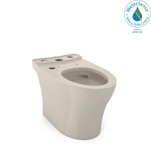 TOTO® Aquia IV WASHLET+ Elongated Skirted Toilet Bowl with CEFIONTECT, Bone - CT446CEGNT40#03