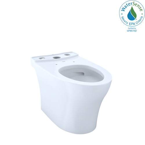 TOTO® Aquia® IV Elongated Universal Height Skirted Toilet Bowl with CEFIONTECT, Cotton White - CT446CEFGN#01
