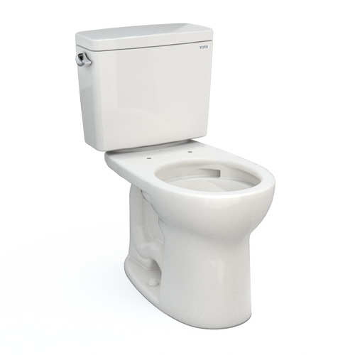 TOTO® Drake® Two-Piece Round 1.6 GPF Universal Height TORNADO FLUSH® Toilet with CEFIONTECT®, Colonial White - CST775CSFG#11