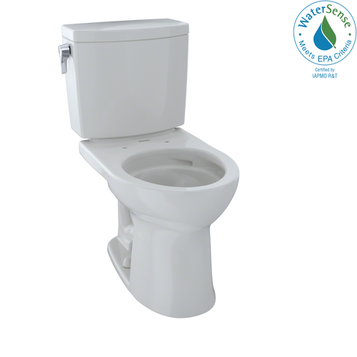 TOTO® Drake® II 1G® Two-Piece Round 1.0 GPF Universal Height Toilet with CEFIONTECT, Colonial White - CST453CUFG#11