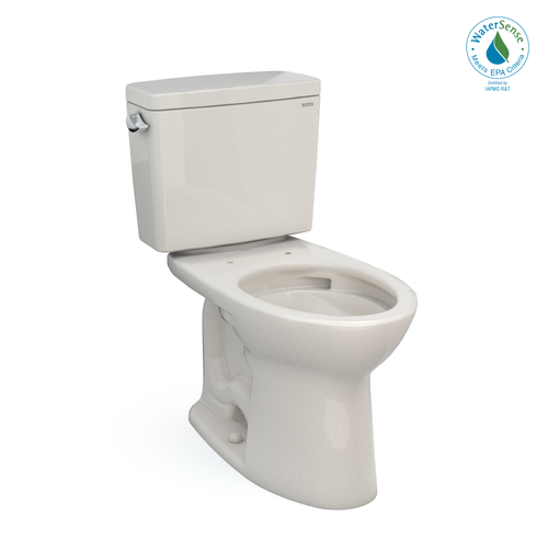 TOTO® Drake® Two-Piece Elongated 1.28 GPF TORNADO FLUSH® Toilet with CEFIONTECT®, Sedona Beige - CST776CEG#12