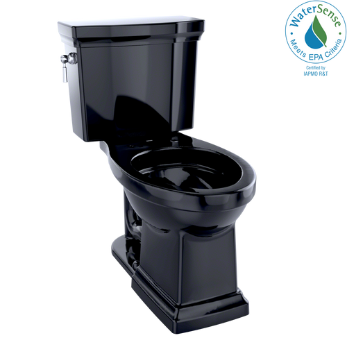 TOTO® Promenade® II Two-Piece Elongated 1.28 GPF Universal Height Toilet, Ebony - CST404CEF#51