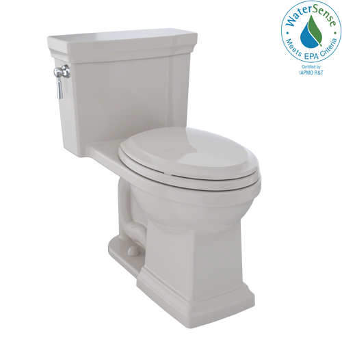 TOTO® Promenade® II One-Piece Elongated 1.28 GPF Universal Height Toilet with CEFIONTECT, Sedona Beige - MS814224CEFG#12