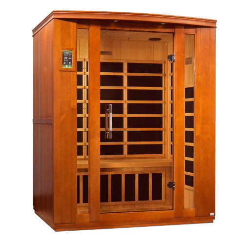 Golden Designs Dynamic Bellagio 3-person Low EMF (Under 8MG) FAR Infrared Sauna (Canadian Hemlock) - DYN-6306-02