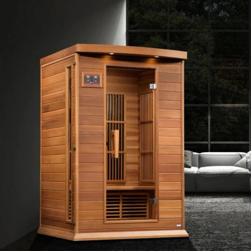 Golden Designs Maxxus 2-Person Low EMF (Under 8MG) FAR Infrared Sauna (Canadian Red Cedar) - MX-K206-01 CED