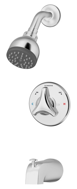 Symmons 9602-P Origins Tub & Shower Faucet System With Valve - Chrome