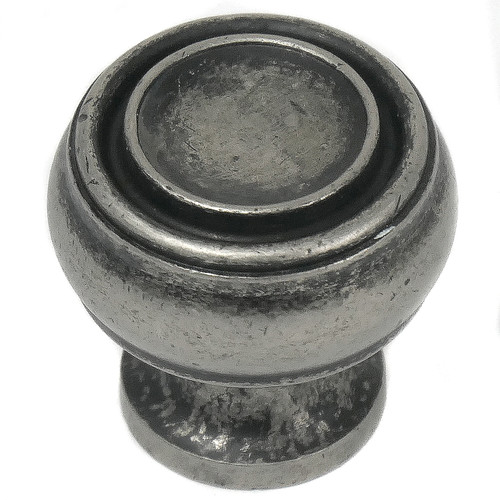 MNG Hardware 1 1/4" Knob - Balance - Distressed Pewter - 85064
