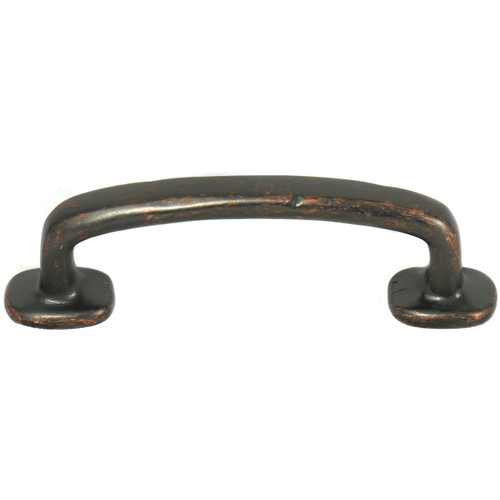 MNG Hardware 84665 5" Pull - Riverstone - Dark Antique Copper