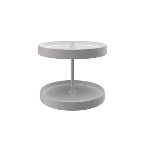 Rev-A-Shelf Polymer Full-Circle 2-Shelf Lazy Susan w/Bottom Mount Hardware for Corner Wall Cabinets - LD-2062-18BM-11-1