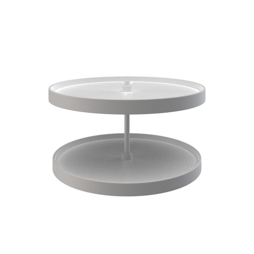 Rev-A-Shelf Polymer Full-Circle 2-Shelf Lazy Susan w/Bottom Mount Hardware for Corner Base Cabinets - LD-2062-28BM-11-1