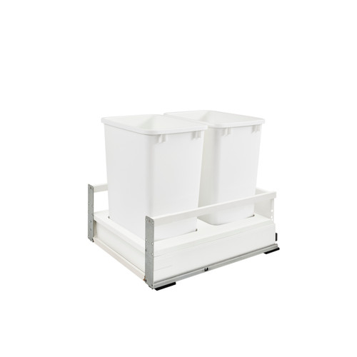 Rev-A-Shelf TWCSC-21DM-2 Tandem Pullout Waste/Trash Container w/ Soft-Close
