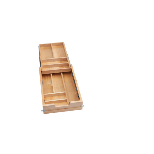 Rev-A-Shelf Wood Base Cabinet Two-Tier Replacement Drawer System (No Slides) - 4WTCD-343HFL-1