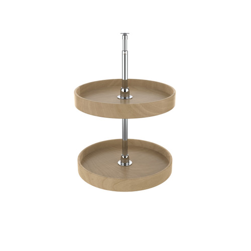 Rev-A-Shelf Natural Wood Full-Circle 2-Shelf Lazy Susans for Corner Wall Cabinets - LD-4NW-072-18-1