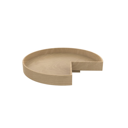 Rev-A-Shelf Natural Wood Tall Kidney-Shaped Lazy Susan for Corner Base Cabinets w/ Swivel Bearing - LD-4NW-401-28TBS-1