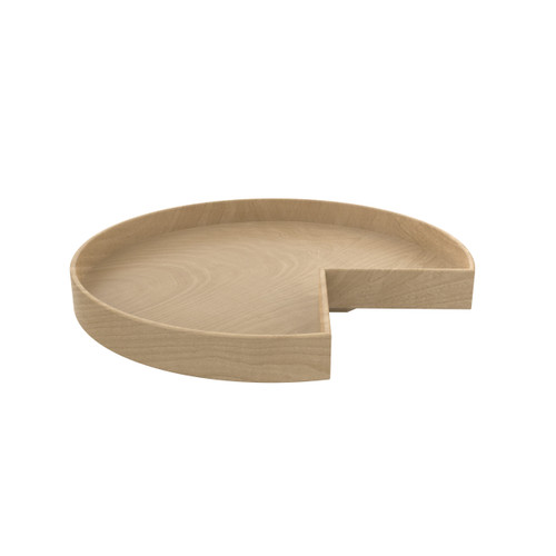 Rev-A-Shelf LD-4NW-401-32TBS-1 Natural Wood Tall Kidney-Shaped Lazy Susan for Corner Base Cabinets w/ Swivel Bearing