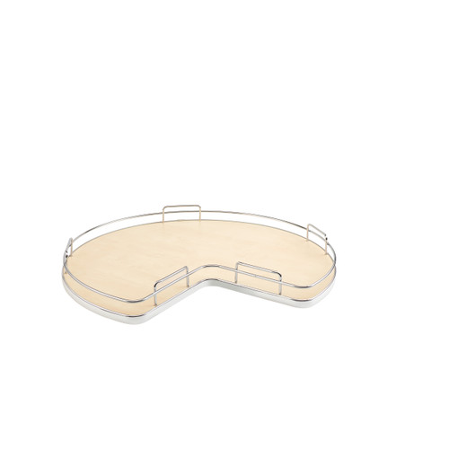 Rev-A-Shelf Solid Surface Kidney-Shaped Lazy Susan for Corner Base Cabinet w/ Swivel Bearing - 53-401-32BSMP-1