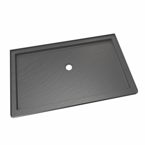 Dreamline DLT-1130600-T44 SlimLine 30 inch D x 60 inch W x 2 3/4 inch H Center Drain Single Threshold Shower Base in Slate Gray