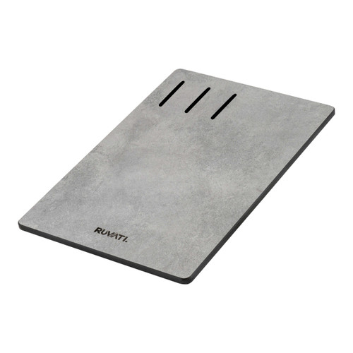 Ruvati 17 x 11 inch Textured Concrete Finish Cutting Board for Workstation Sinks - RVA1217CR