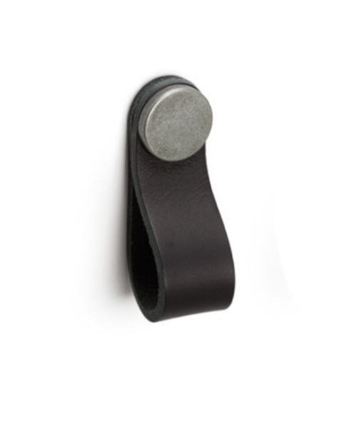 Viefe 0404070P9910 106 FLEXA - 22X70mm Black Leather+Pewter Handle