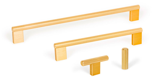 Viefe GRAF MINI - 60x33mm Brushed Brass Knob - 0430060L291