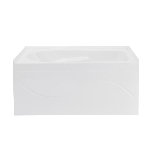 Swiss Madison Ivy 54" x 30 Bathtub with Apron - Right Hand Drain - White - SM-AB521