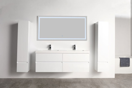 Blossom Assisi 48" Wall Hung Vanity With Ceramic Sink - Glossy White - V8036 48 01 C