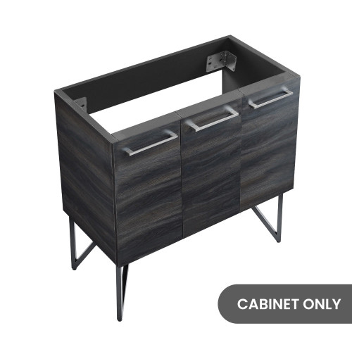 Swiss Madison SM-BV223-C Annecy 36" Bathroom Vanity in Black Walnut - Cabinet Only