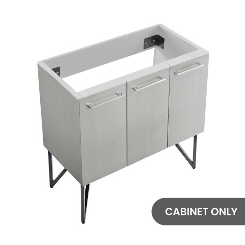 Swiss Madison SM-BV233-C Annecy 36" Bathroom Vanity - Brushed Grey - Cabinet Only
