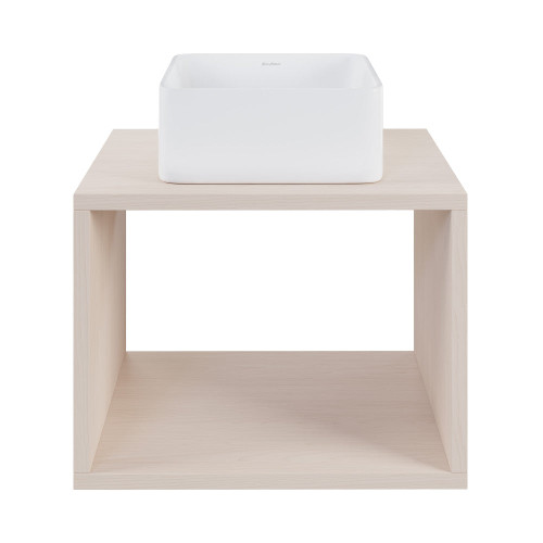 Swiss Madison SM-BV155WK Concorde 24" Wall-Hung Vanity - White Oak With Sink