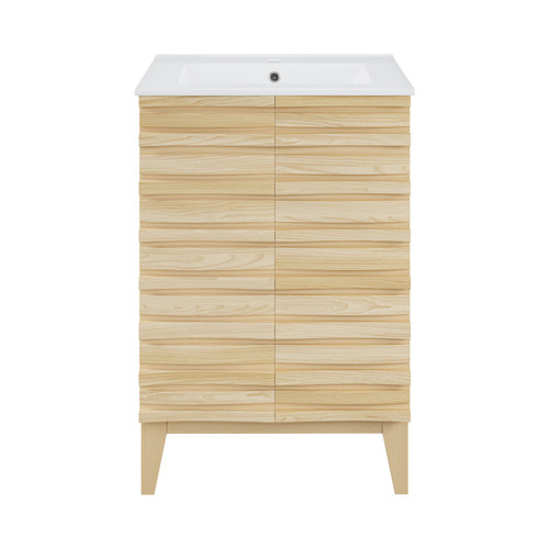 Swiss Madison SM-BV470 Cascade 24" Bathroom Vanity in Natural Oak With Sink