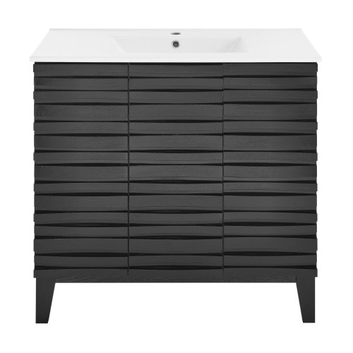 Swiss Madison SM-BV471B Cascade 36" Bathroom Vanity - Black With Sink